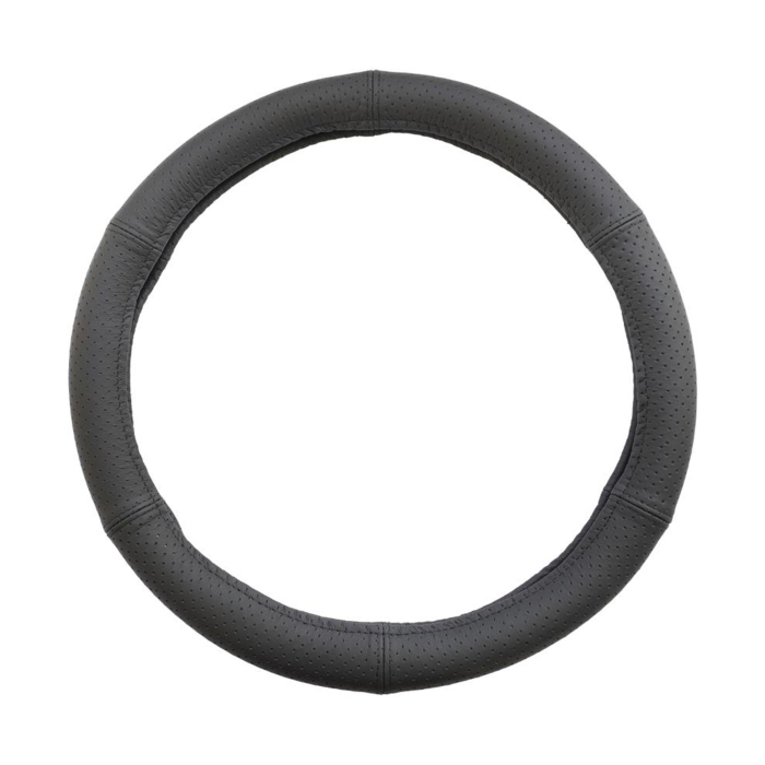 Husă Volan UMBRELLA Piele Naturală Perforată - Negru, Diametru 44-46 cm [1]