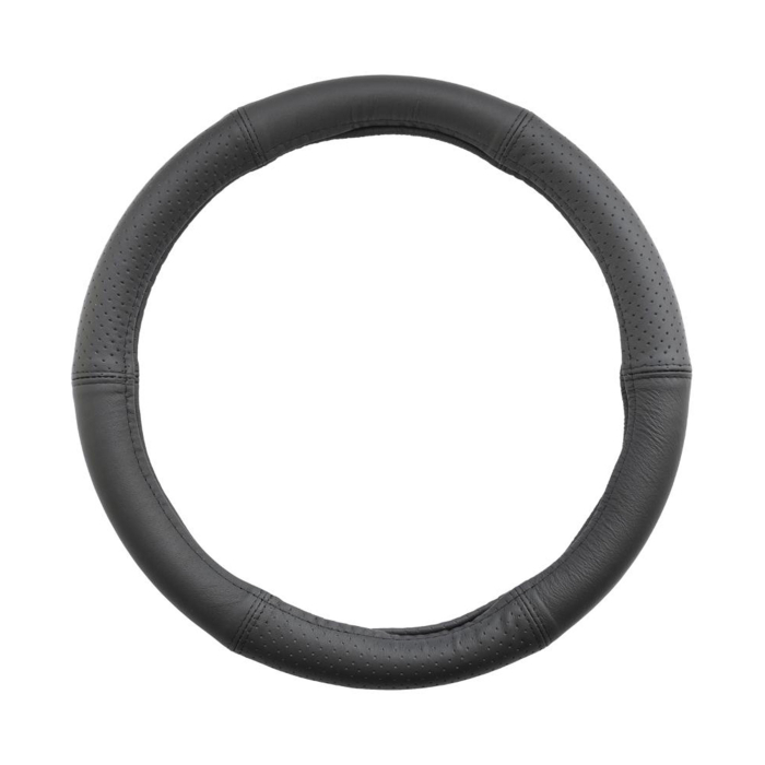 Husă Volan Umbrella Piele Naturală Semi-Perforată - Negru, 39-41 cm [1]