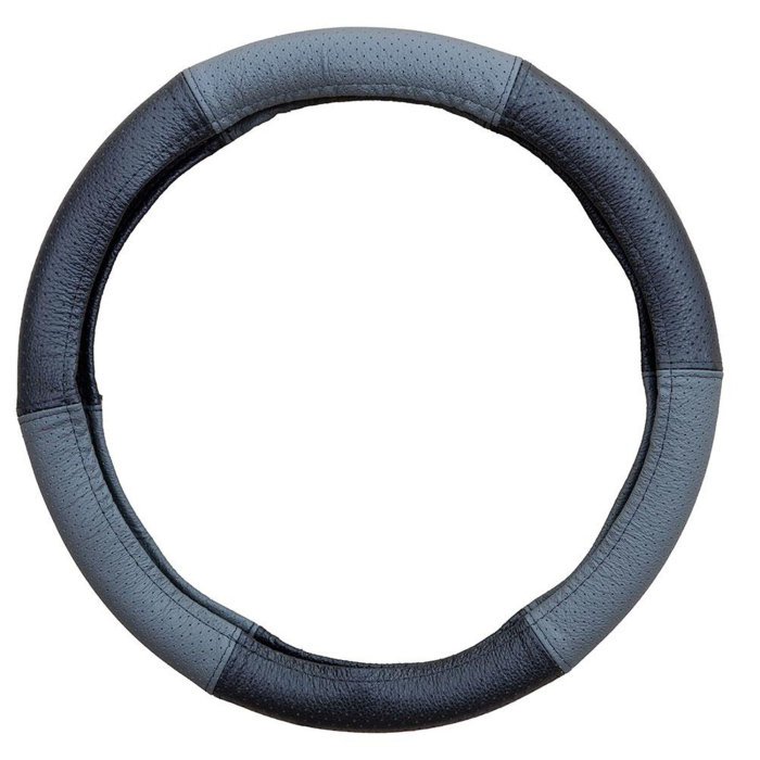 Husă Volan Umbrella Piele Naturală Perforată - Gri, 37-39 cm (Universal, Standard) [1]