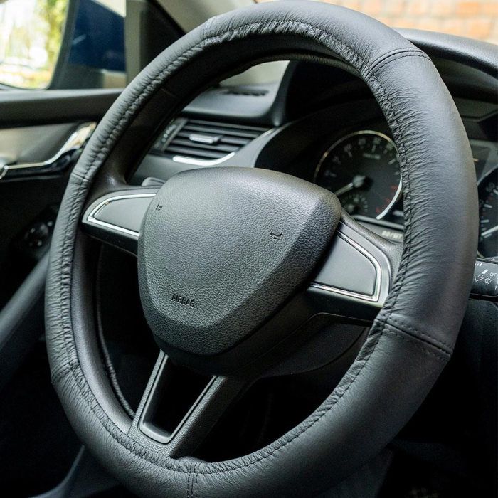 Husă Volan Umbrella Piele Naturală - Negru, 39-41 cm [3]