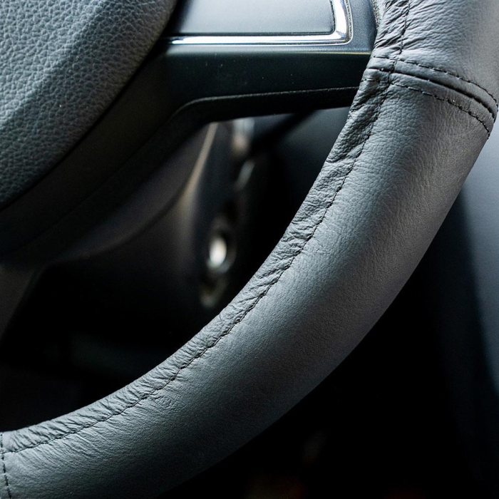 Husă Volan Umbrella Piele Naturală - Negru, 39-41 cm [4]