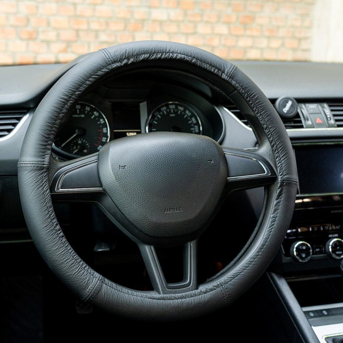 Husă Volan Umbrella Piele Naturală - Negru, 39-41 cm [2]