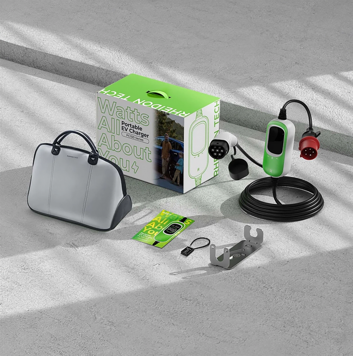 Incarcator portabil PC100-11kw pentru masini electrice conector type 2 11kW 6-16A reglabil 400V cablu de incarcare 6m [5]