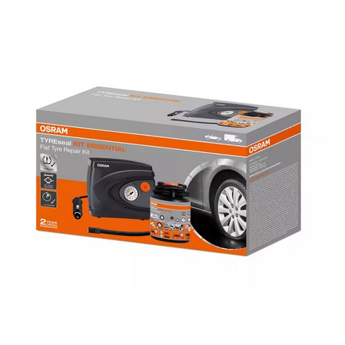 Kit etansare anvelope Osram Tyreseal ,   compresor si spray pentru reparatii rapide