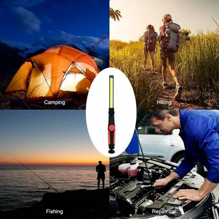 Lampa de lucru LED reincarcare USB si baza magnetica rotativa 360 [6]