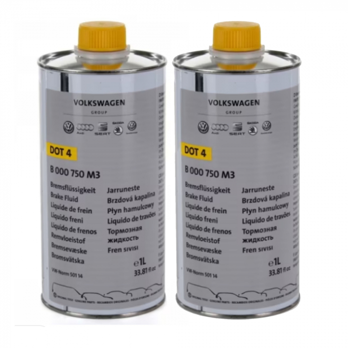 Pachet 2 x Lichid de frana DOT 4 VW 1 litru