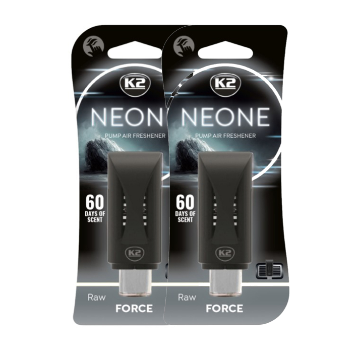 Pachet 2 x Odorizant auto grila ventilatie Puf-Puf K2 Neone Raw Force