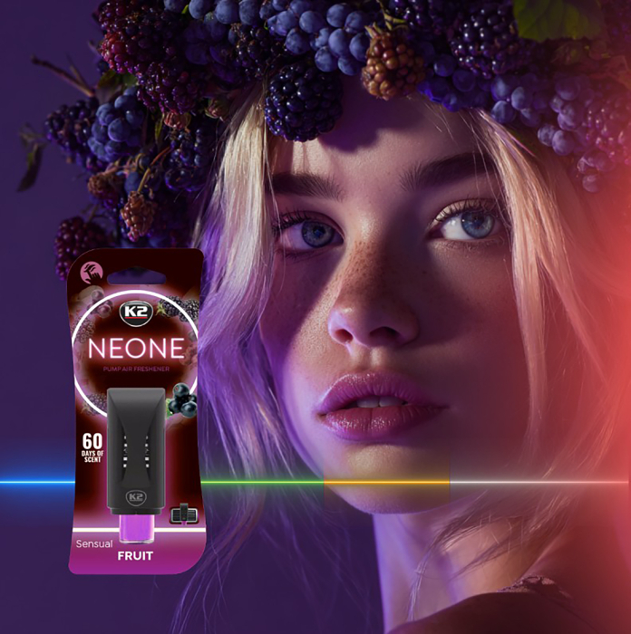 Odorizant auto grila ventilatie Puf-Puf K2 Neone Sensual Fruit [3]