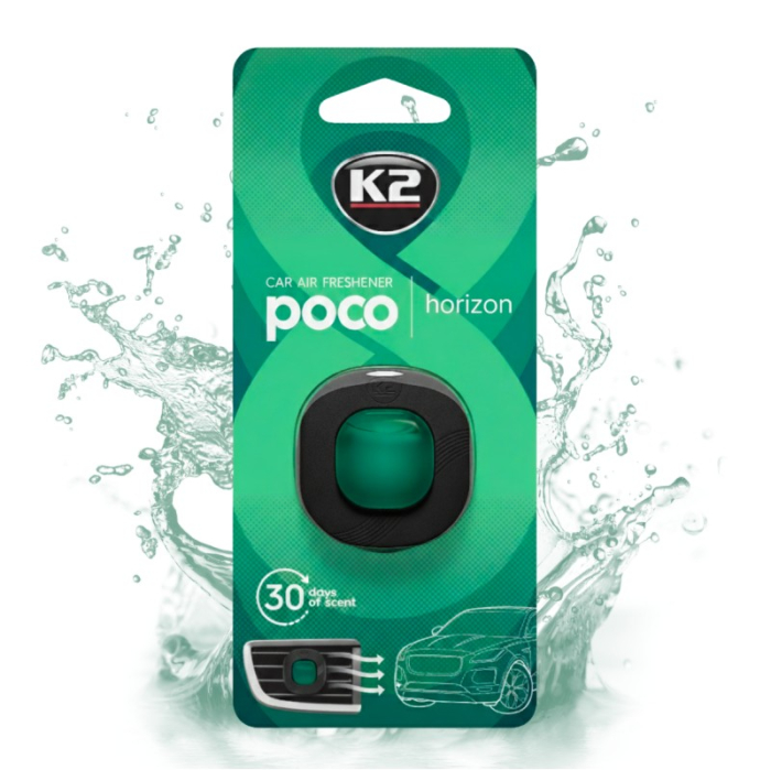 Pachet Economic: 2 x Odorizant Auto K2 POCO HORIZON - Briză Marină - Prospețime Dublă [2]