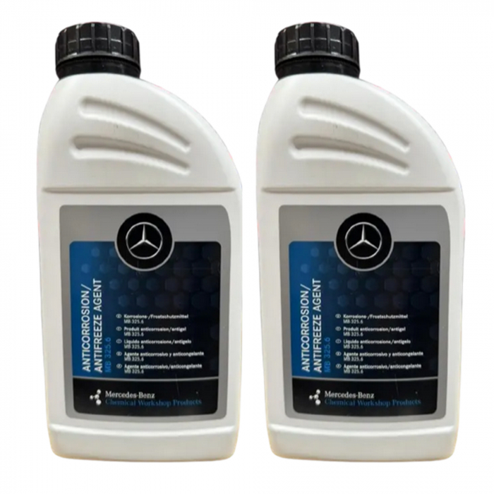 Pachet 2 litri Antigel Mercedes concentrat MB 325.6 culoare rosu roz