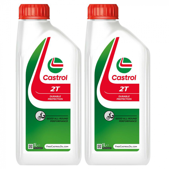 Pachet 2 litri ulei Castrol 2T pentru amestec