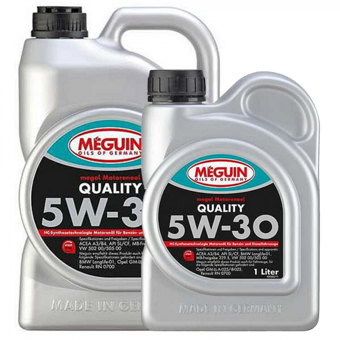 Pachet 6 litri Ulei Meguin Quality 5W30