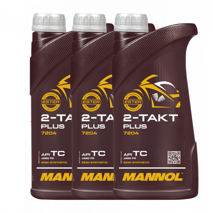 Pachet 3 litri Ulei Motor MANNOL 2-Takt Plus Sintetic (Motoare 2T High-Performance, JASO FD) [1]