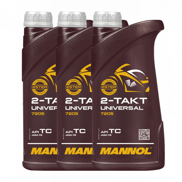 Pachet 3 litri Ulei Motor MANNOL 2-Takt Universal Mineral (Moto, Scutere, Fără Fum) [1]