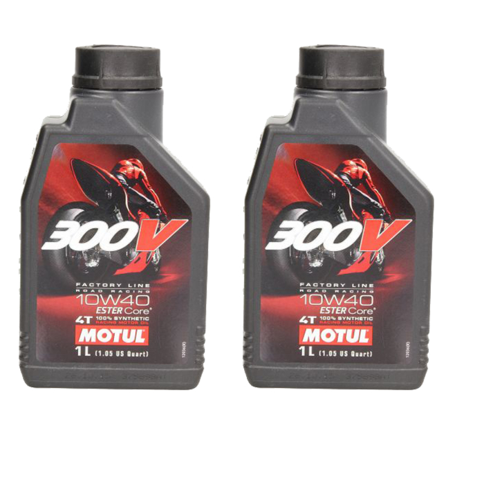 Pachet 2 litri ulei Motul 300V Factory Line 10W40 – Performanță de competiție și protecție maximă pentru motoare 4T [1]