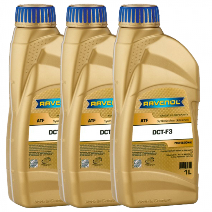 Pachet 3 litri ulei Ravenol ATF DCT-F3 pentru transmisie automata