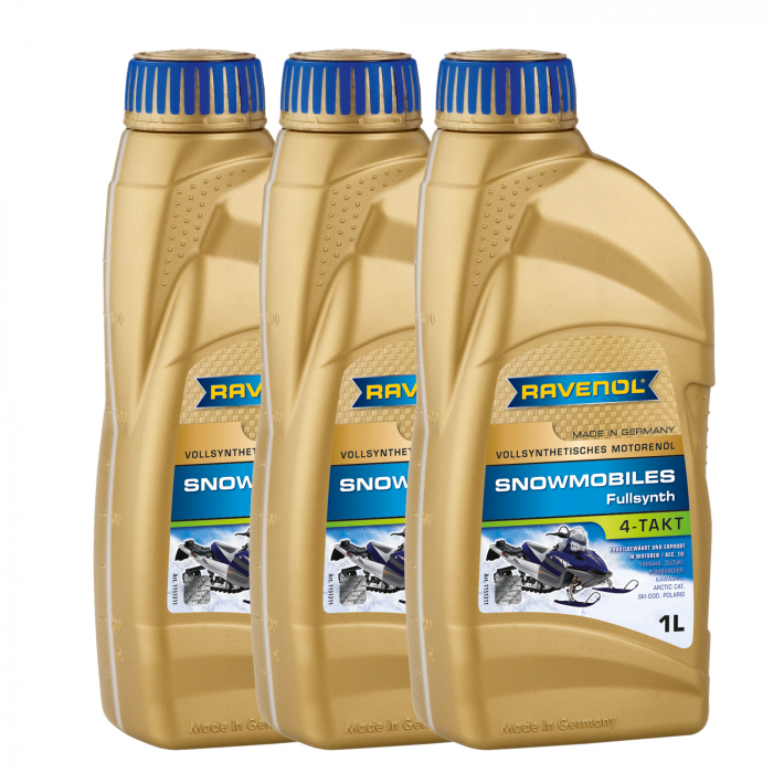 Pachet 3 litri ulei Ravenol Snowmobiles 4T Fullsynth