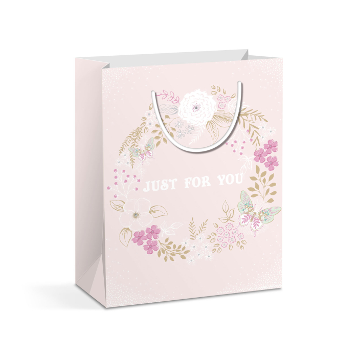 Set 2 x Pungă cadou - hârtie rezistentă, 17.8 x 10.2 x 22.8 cm (Modele festive) [3]