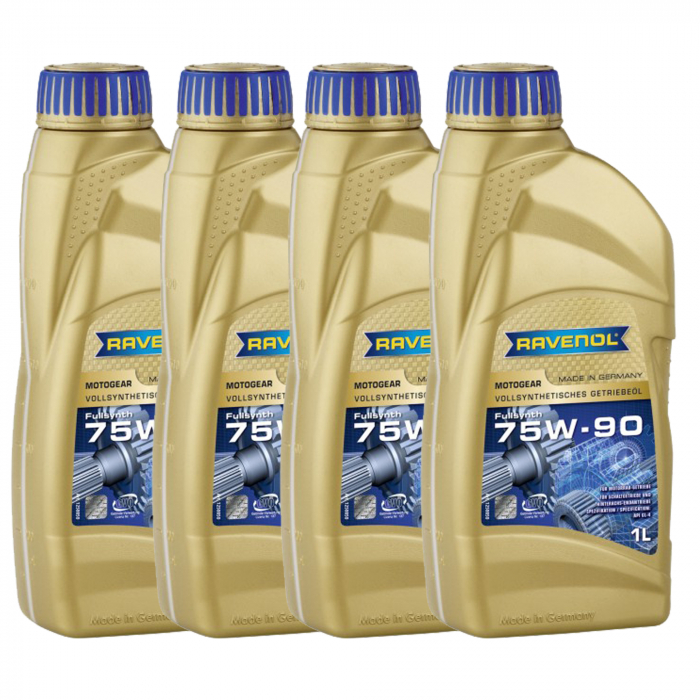 Pachet 4 litri ulei cutie de viteze Ravenol Motogear 75W90 GL4
