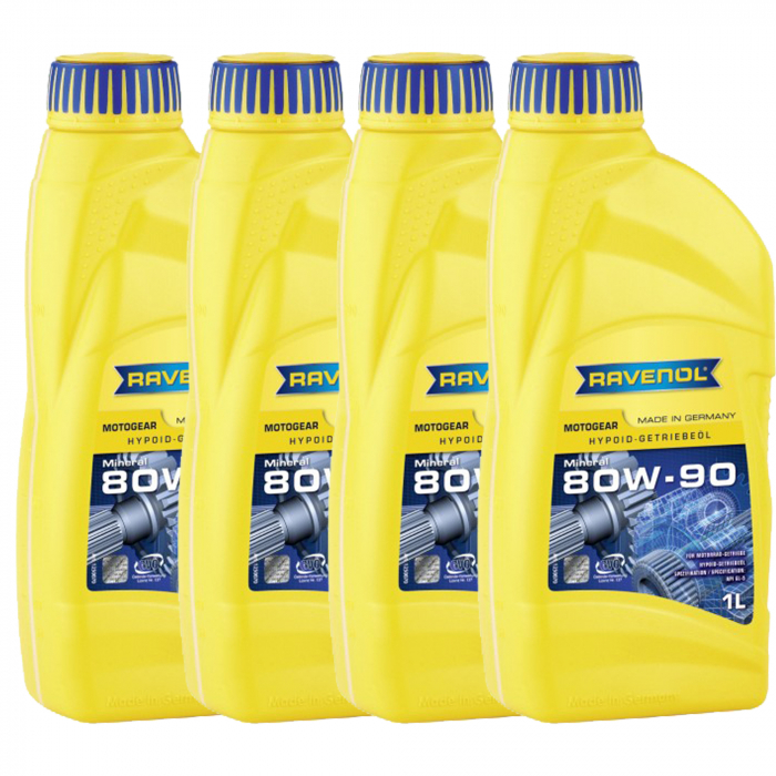 Pachet 4 litri ulei cutie de viteze Ravenol Motogear 80W90 GL5