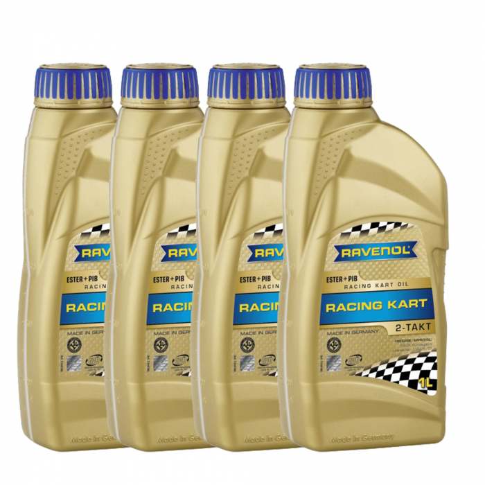 Pachet 4 litri ulei Ravenol 2T Racing Kart