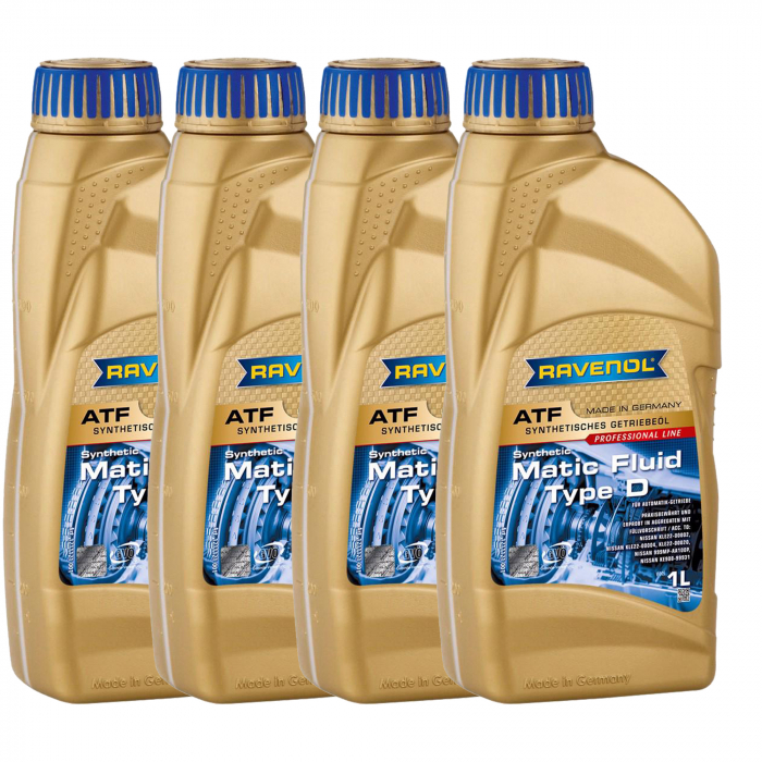 Pachet 4 litri ulei Ravenol ATF Matic Fluid Type D pentru transmisie automata