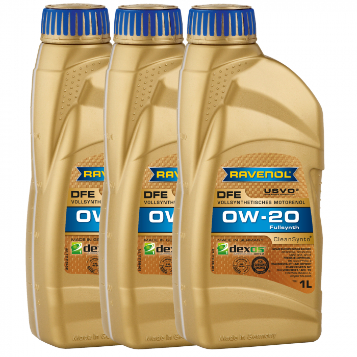Pachet 3 litri Ulei Ravenol DFE USVO 0W20