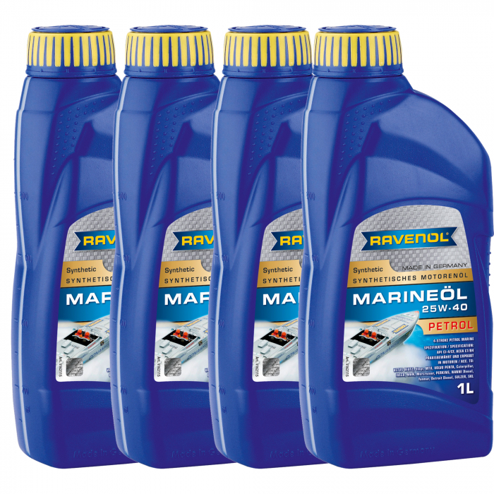 Pachet 4 litri ulei Ravenol Marine Petrol 25W40
