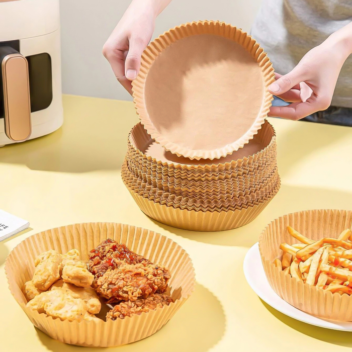 Hârtie de copt pentru friteuză cu aer (Airfryer) - Rotundă 23 cm - 50 buc/pachet [6]