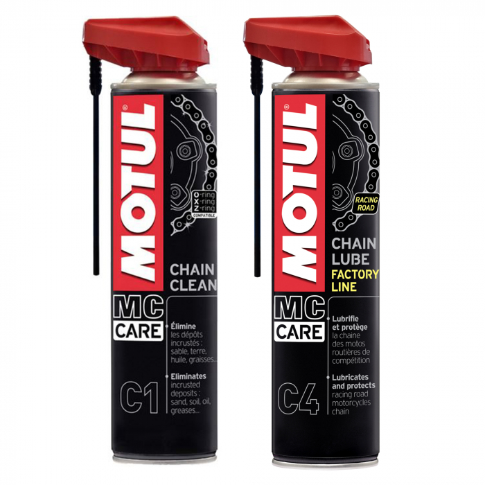 Pachet curatare si lubrifiere moto MC Care C1 si C4