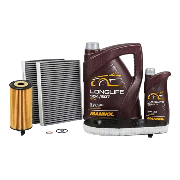 Pachet revizie BMW Seria 5, Seria 7 (F10, F11, F01) - Filtre Stocker & 6 litri Ulei MANNOL 5W30 LL04 [2]