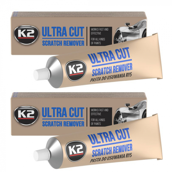 Pachet 2 x pasta polish K2 Ultra Cut pentru vopsea 100g