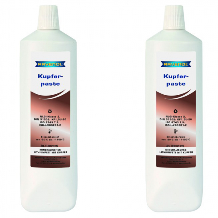 Pachet 2 x pasta Ravenol Kupferpaste pe baza de litiu 90 grame
