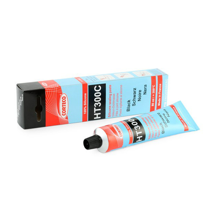Pasta siliconica de etansare Corteco ,   rezistenta la temperaturi -60  C pana la +300  C, culoare neagra, 80 ml