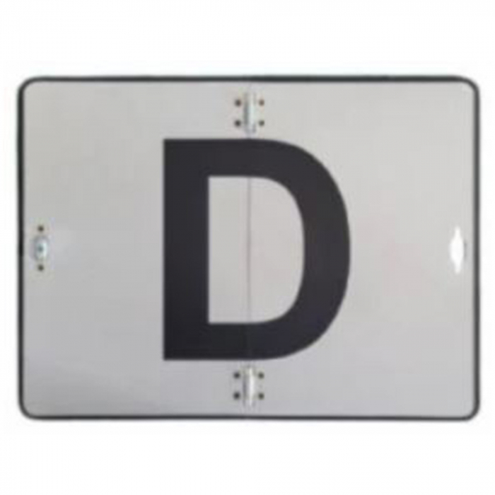 Placa semnalizare pliabila Hico transport deseuri periculoase litera D 30x40 cm