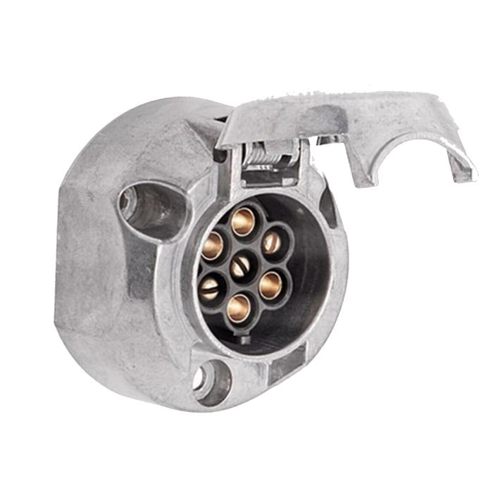 Priză 7 Poli Hella - 12V, Mufă Tip N (ISO 1724, Corp Metalic) [1]