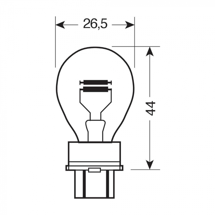 Set 10 becuri 12V PY27/7W  Osram, Original [3]