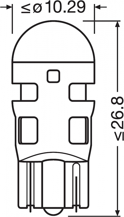 Set 2 becuri auxiliare LED W5W 12V Osram Amber Blister [4]