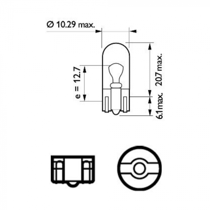 Set 2 Becuri Fara Soclu W5W 12V Philips (Blister) X-Treme Vision Pro150 [3]