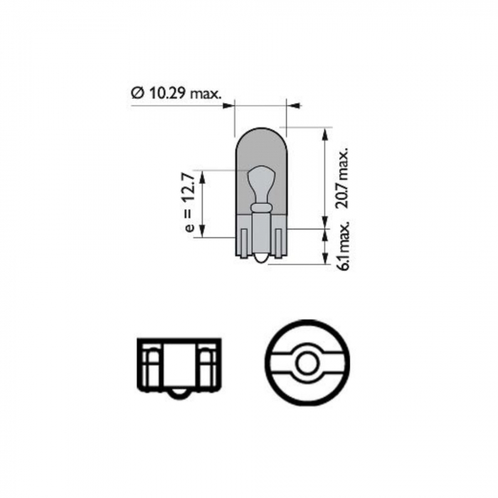 Set 2 Becuri Fara Soclu WY5W 12V Philips [3]