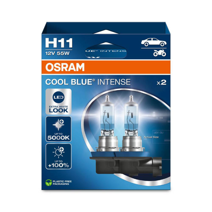 Set 2 becuri H11 12V 55W Osram Cool Blue Intense NextGen [1]