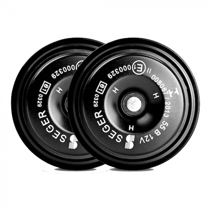 Set 2 claxoane electromagnetice, ton inalt si ton jos, 12V 3.5A+3.5A