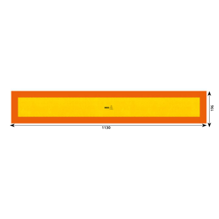 Autocolant Reflectorizant Hico Galben/Roșu Fluorescent 1130x196 mm [1]