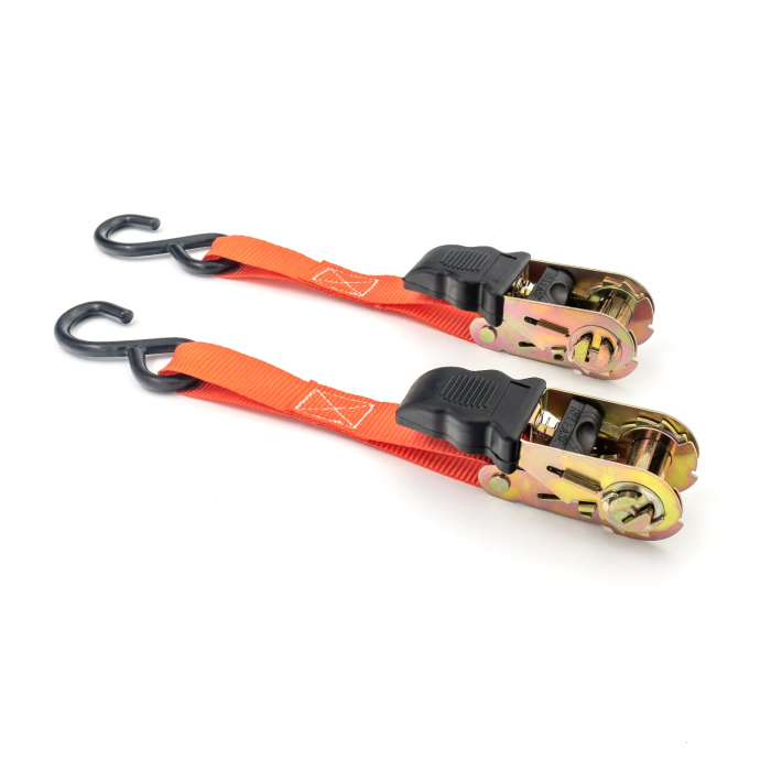 Set 2 Chingi de Ancorare cu Clichet Carguard, 680 kg/chingă, 25mm x 3m, Cârlige Duble J [4]