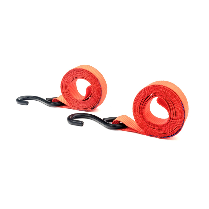 Set 2 Chingi de Ancorare cu Clichet Carguard, 680 kg/chingă, 25mm x 3m, Cârlige Duble J [2]