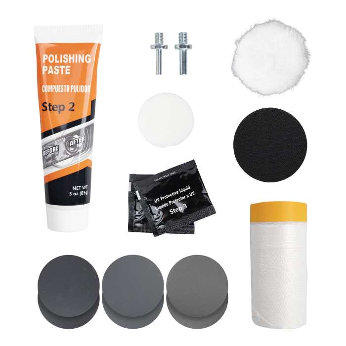 Set restaurare faruri JBM 14 piese pentru faruri matuite si ingalbenite [2]