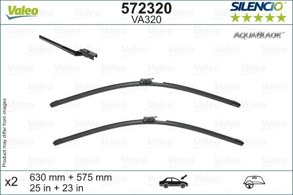 Set stergatoare Valeo Silencio Aquablade 630/575mm VA320 pentru Mercedes-Benz S-Class [2]