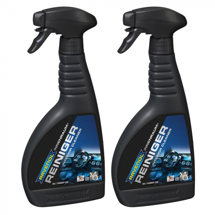 Pachet 2 x Solutie curatare interior auto RAV Interior Cleaner 500 ml