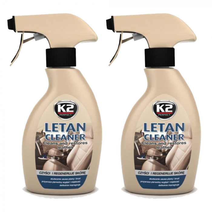 Pachet 2 x solutie curatare piele auto K2 Letan 200 ML