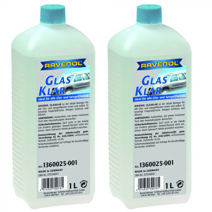 Pachet 2 litri solutie curatare Ravenol Glasklar